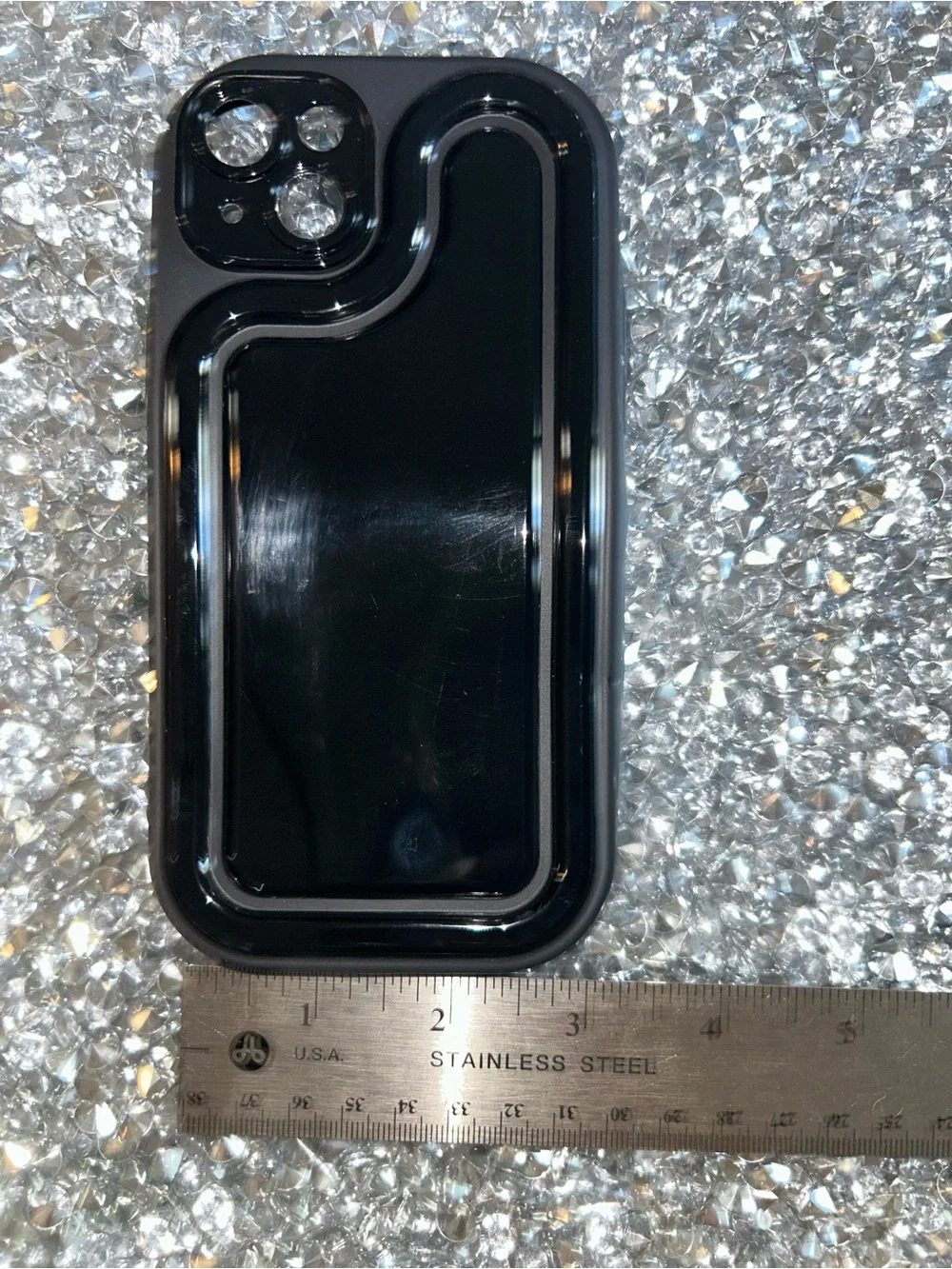 iPhone 15 pro Black Car Audio Display Screen - Black